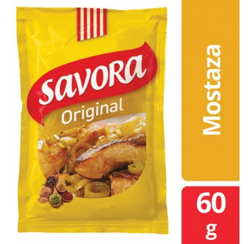 Mostaza Savora 60 Grs X 50 Unidades
