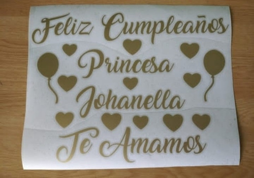 Calcomanias Personalizadas Para Globos Rotuladas 