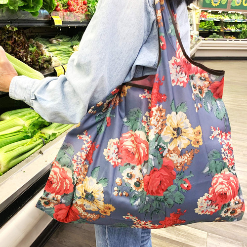 Bolsa De Compras Reutilizable De Nailon Grande Y Duradera