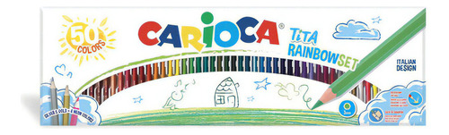 Lapices Colores Carioca Tita Rainbow X 50 Designed In Italy