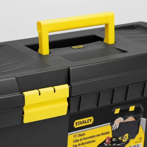 Caixa Ferramentas Básica 19 Stanley 19-301 Plastica E Preta