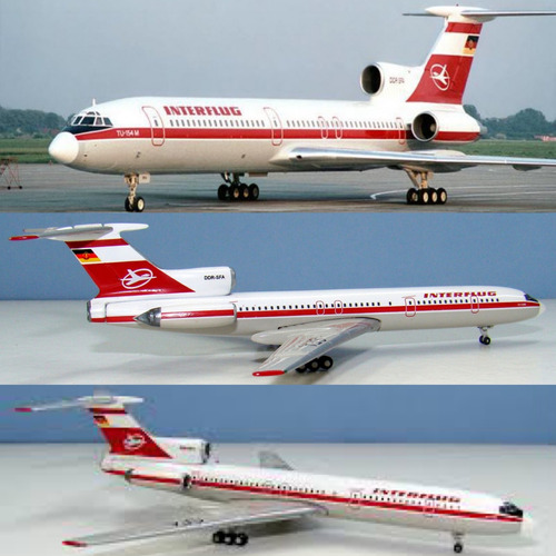 # Wwz 1/400 Avión Aviones Aeronaves Metal Tu-154 Interflug 