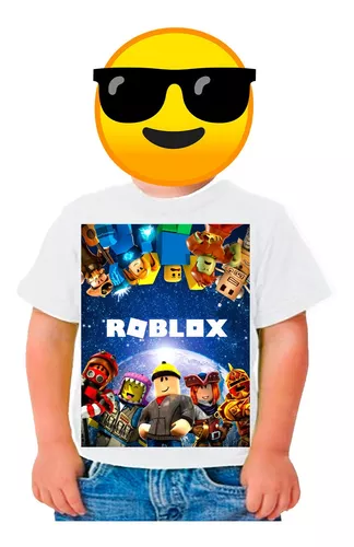 Camiseta Roblox Camisa Infantil Camisa Preta