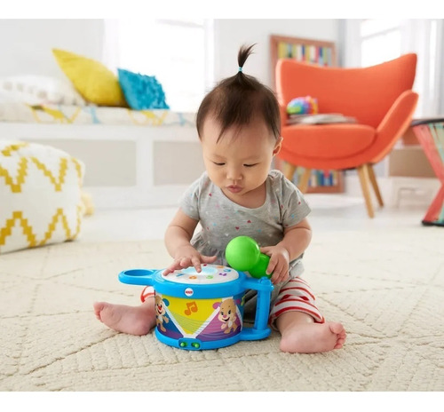 Imagen 2 de 4 de Fisher-price Ríe Y Aprende, Tambor Canta Conmigo