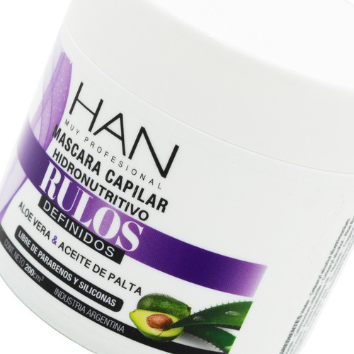 Baño De Crema Han Hidronutritivo Rulos 200g Curly Girl