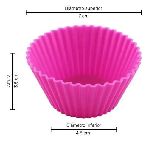 Y 24 Moldes Para Cupcakes Reutilizable De Silicona Capacillo