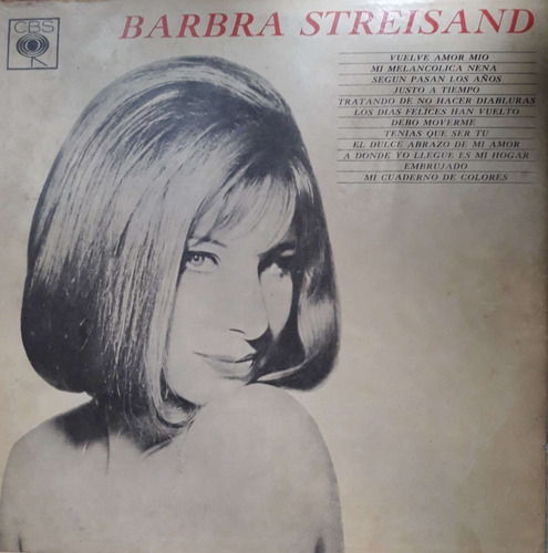 Barbra Streisand Segundo Album En Argentina Vinilo Lp Pvl