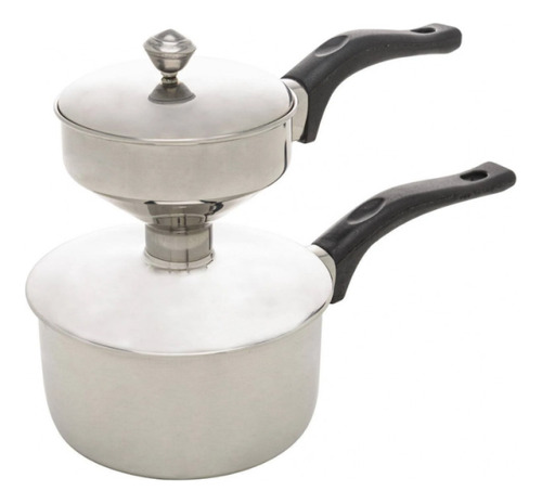 Cuscuzeira Individual Panela Cuscuz Inox 25cm - Lyor