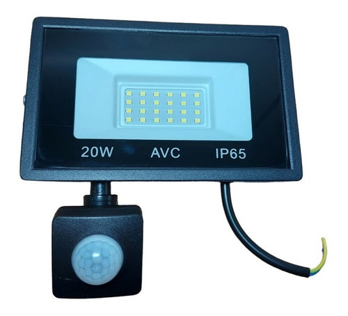 Proyector Sensor Reflector Led 20w Con Sensor Ip65 Luz Fria