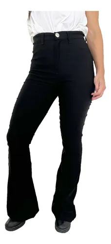 Pantalon Vestir Mujer Chupin Bengalina Elastizado Tiro Alto