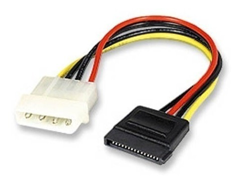 Cable Corriente Sata Hembra A Molex Poder Pc Disco 6 Pack