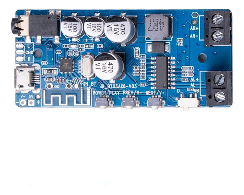 Placa Receptora De Audio Pro Compatible Con Bluetooth De 2x5