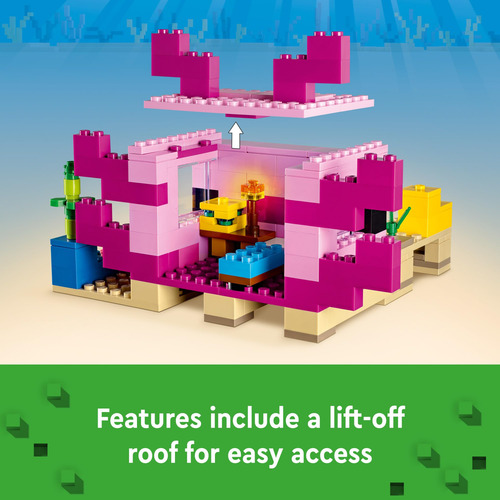 Conjunto De Brinquedos De Construção Lego Minecraft The Axol