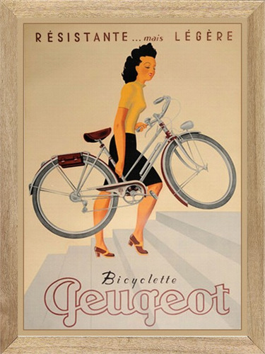 Bicicletas Peugeot , Cuadro, Poster, Publicidad      H233