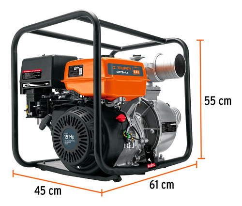 Motobomba Autocebante 15 Hp A Gasolina Truper 102405