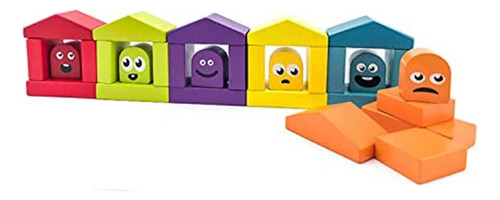 Jgo Construcción De Madera Con Casas De Colores Jgo Construc