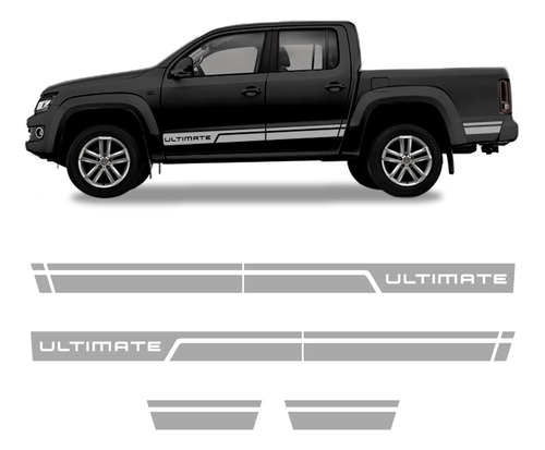 Kit Adesivo Faixa Lateral Volkswagen Amarok Ultimate 2016