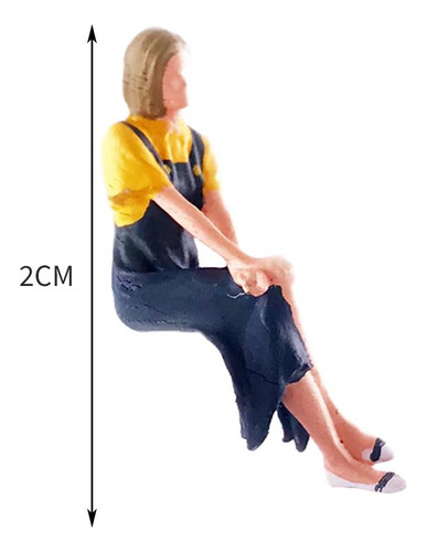 2 Piezas Simulación Personas En Miniatura Modelo 1:64