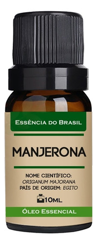 Óleo Essencial Essência Do Brasil Óleo Essencial De Manjerona 10ml Manjerona 10ml