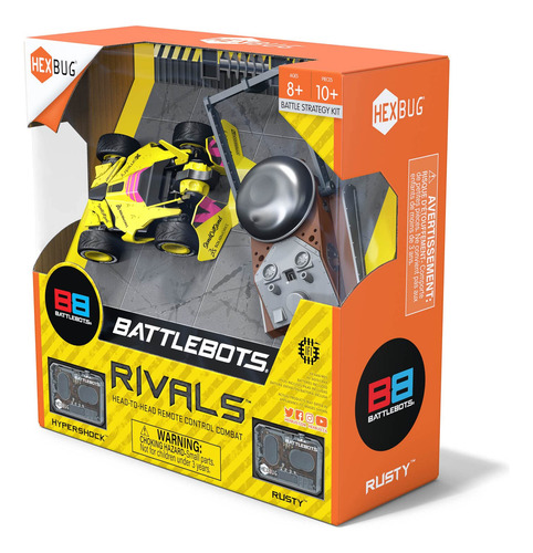 Hexbug De Battlebots Compite Con Rusty E Hypershock Con Cont