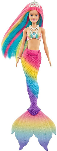 Imagen 4 de 6 de Barbie Sirena, Cambia De Color - Mattel Gtf89