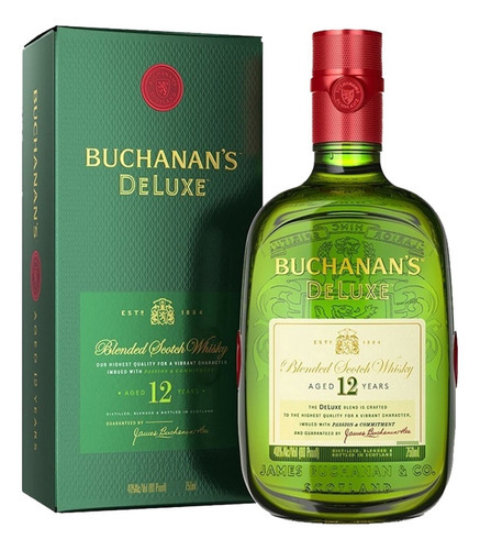 Buchanans Deluxe 12 Años Blended Scotch whisky 750ml