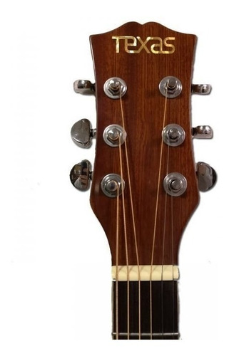 Guitarra Electroacustica Texas Ag10 Lc 5 Con Afinador Funda