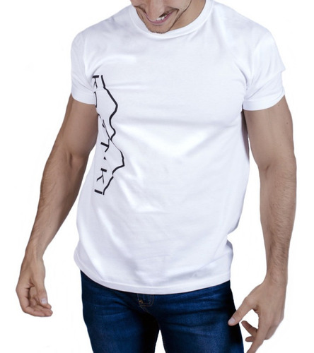 Playera Outdoor Kon Tiki Lateral Pllateb00h Blanco Hombre