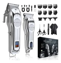 Comprar Sejoy Máquina Cortar Cabello Kit De Cortadoras Profesional Color Plateado 110V\u002F220V