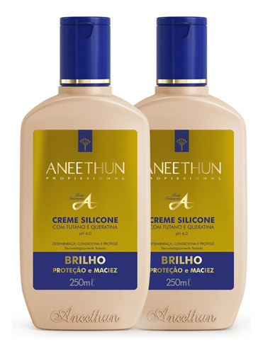 Kit Creme De Silicone Aneethun Linha A 250ml Cada 2 Unidades