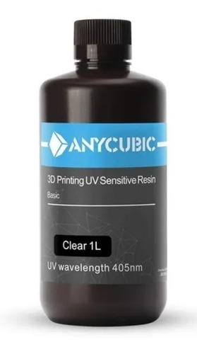 Imagen 1 de 1 de Resina Para Impresión 3d Anycubic 1000ml Color Clear