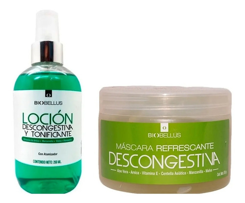 Kit Locion Tonificante + Mascara Descongetiva - Biobellus