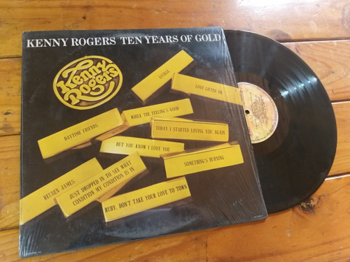 Kenny Rogers Ten Years Of Gold Vinilo Lp 79 Usa Rock Country