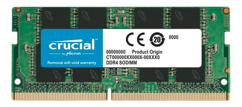 Memoria Ram Sodimm 8gb Ddr4 3200 P/ Notebook Gtia De X Vida