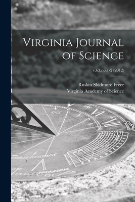 Libro Virginia Journal Of Science; V.63: No.1-2 (2012) - ...