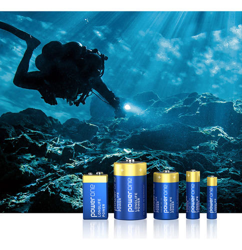 Pilas Aa Alcalinas Powerone 6 Unidades