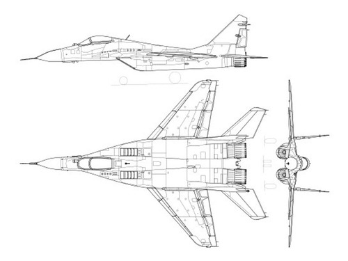 Mig-29 Fulcrum 1:48 Monogram Maqueta P Armar Avión