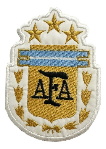 Parche Aplique Bordado Escudo Afa 3 Estrellas,  1 Unidad