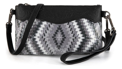 Cartera Montana West Crossbody A Importada Original Negro