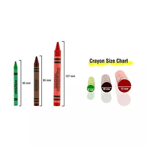  BAZIC Crayons Super Jumbo 8 Color, Assorted Coloring