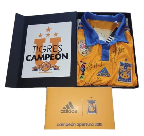 Jersey Tigres Firmada Campeones 2015 Edición Limitada /2000