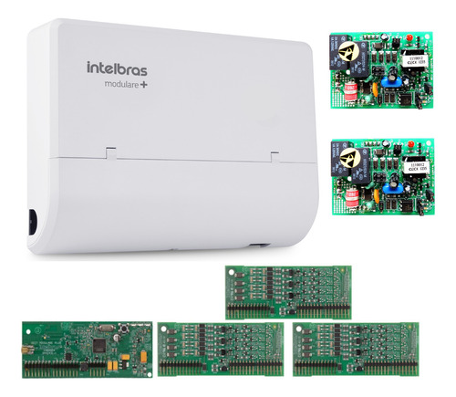 Kit Pabx Modulare Placa Dect 2 Linha 12 + 5 Ramal Intelbras