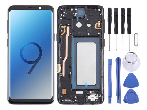 A Pantalla Lcd Tft Con Marco Para Samsung Galaxy S9 Sm-g955