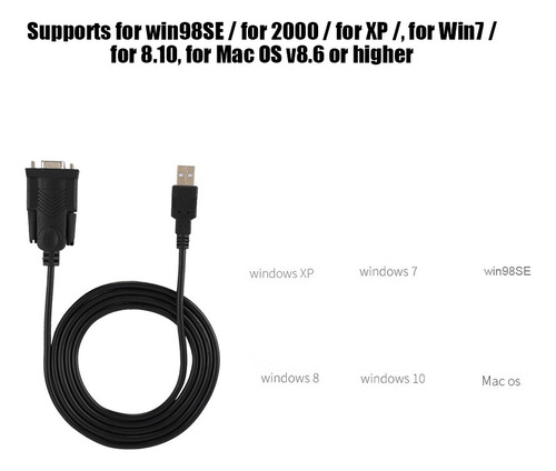 Usb2.0 A Rs232 Cable Convertidor Db9 Hembra Conne