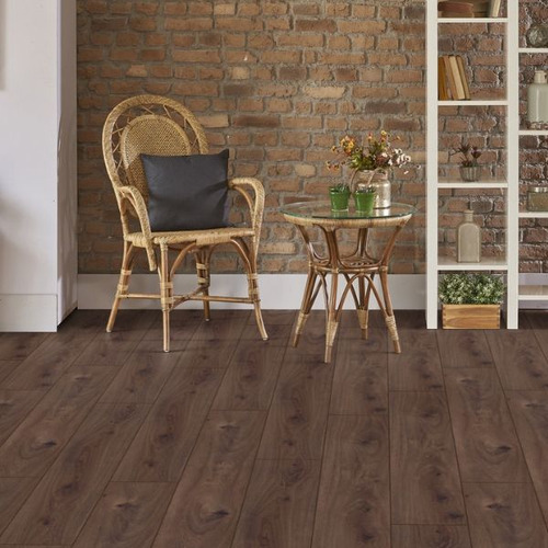 Pisos Flotantes Kronotex 8mm- Con Bisel- Caja 2,13m2 Prestige Oak Dark