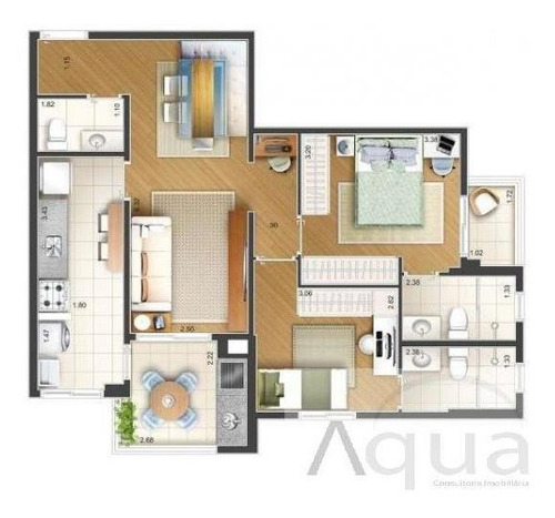 Imagem 11 de 13 de Apartamento Para Venda Em Santo André, Vila Bastos, 2 Dormitórios, 1 Suíte, 1 Banheiro, 2 Vagas - Sa022_2-1045210