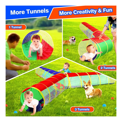 Hoohtoot Los Niños Se Arrastran A Través Del Túnel De Juego,