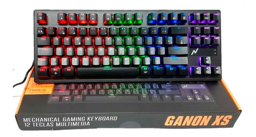 Teclado Mecanico Gamer Metalico Rgb Usb Retroiluminado Led