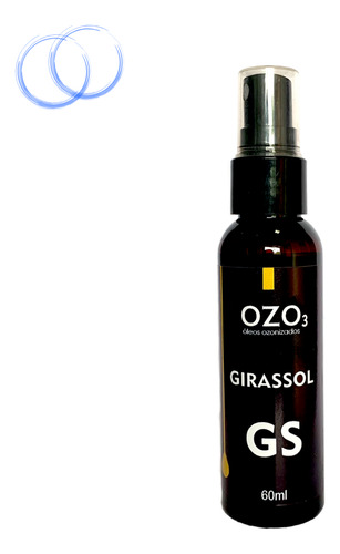 Óleo De Girassol C Ozônio Alta Concentração 60ml Conta Gotas