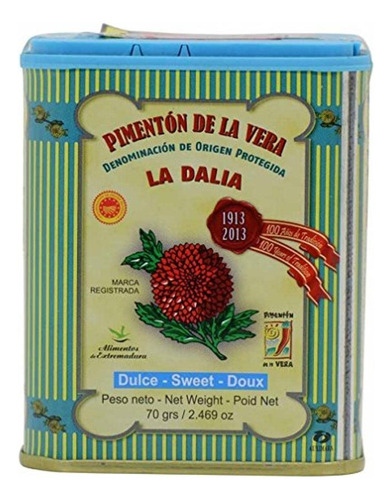 La Dalia Sweet Smoked Paprika From Spain, 2.469 Oz